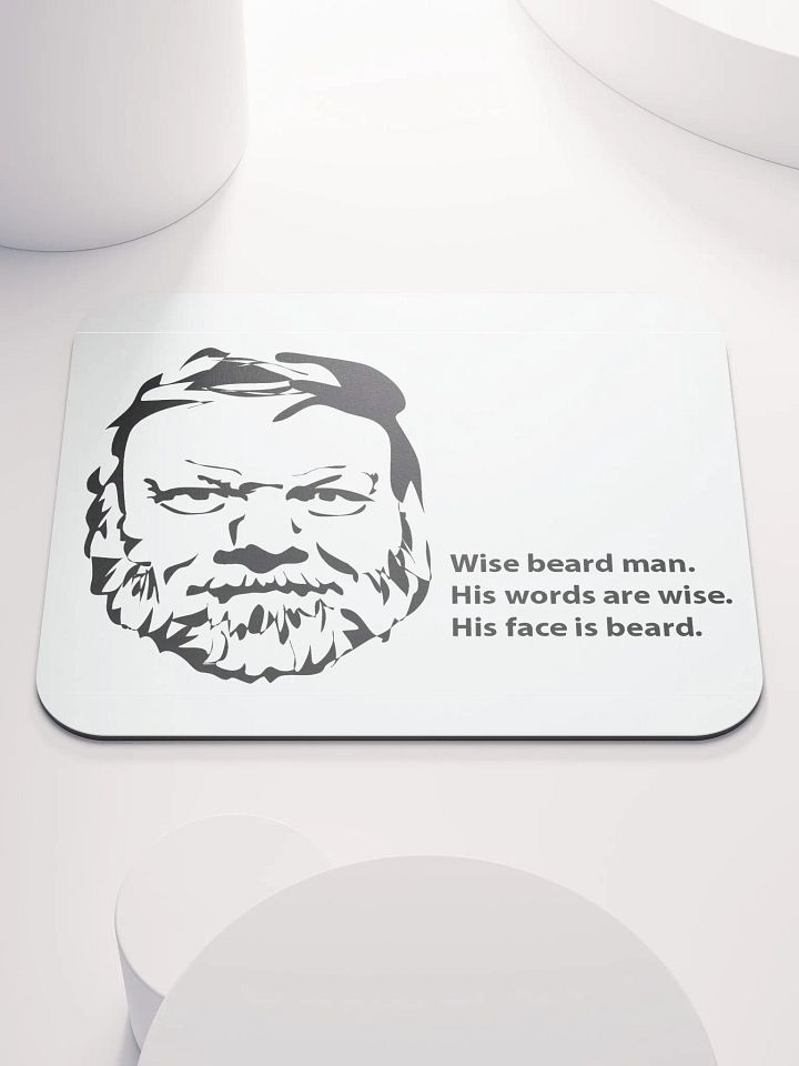 Wise Beard Man Mouse Pad product image (1)