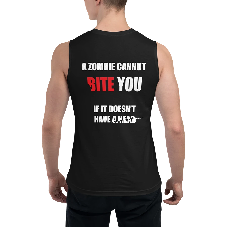 A Zombie Cannot Bite You - Black Sleeveless product image (1)