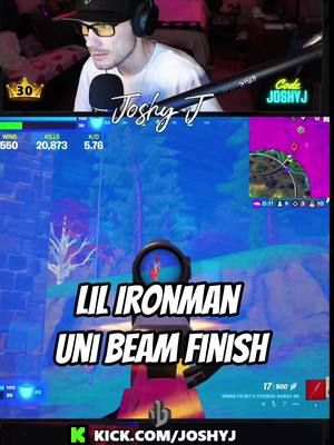 IronMan Uni Beam Finish! #fortnite #fortniteclips #fyp #viral #trending #shorts #gaming 