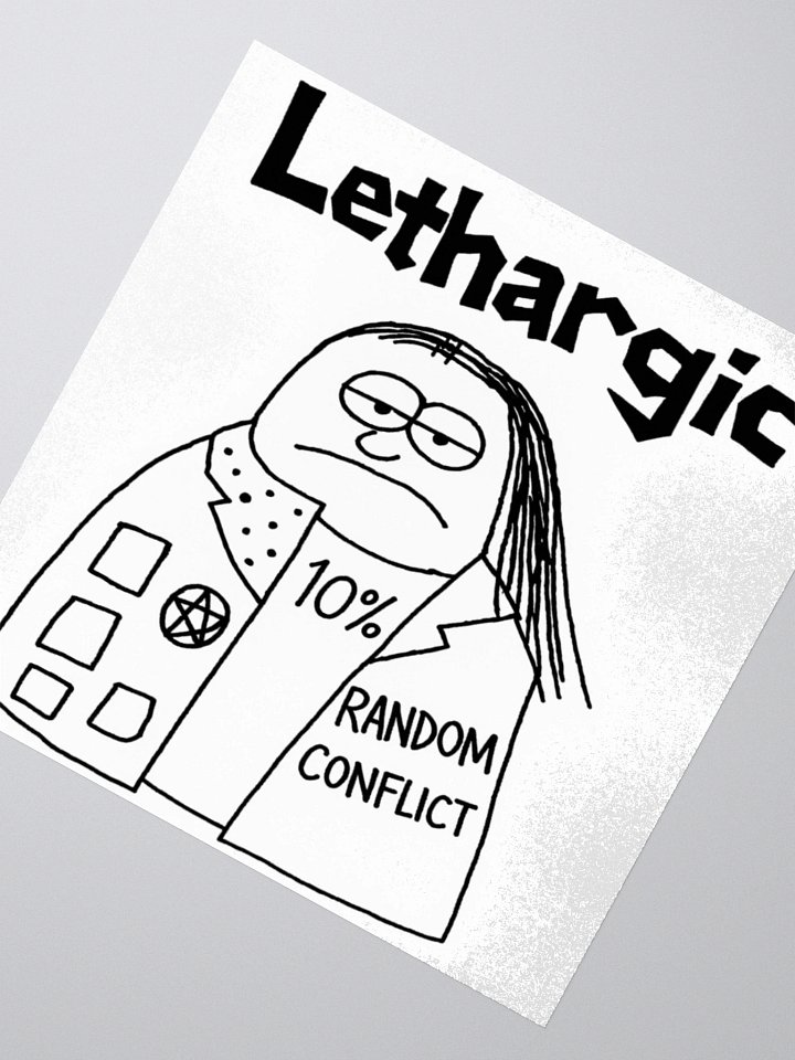 Lethargic (V2) "Bill" Sticker product image (3)