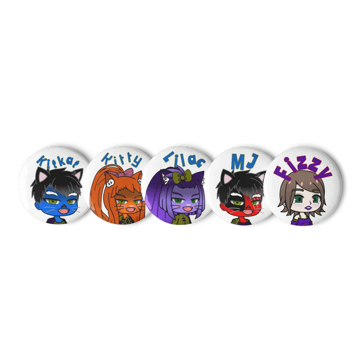 Cosmic Cats (The Shadow Galaxy) Set of Pin Buttons product image (2)