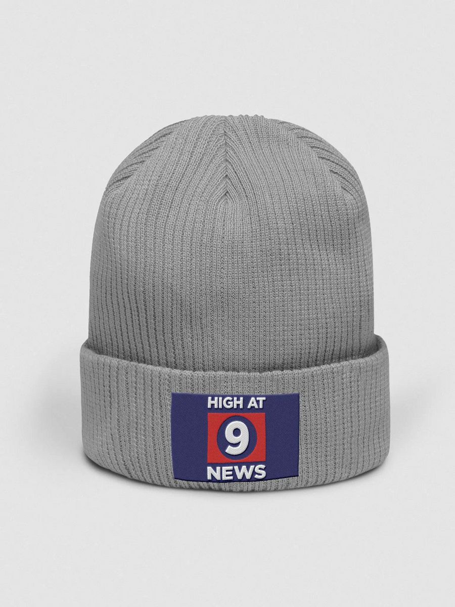 HA9N Grey Embroidered Beanie product image (1)