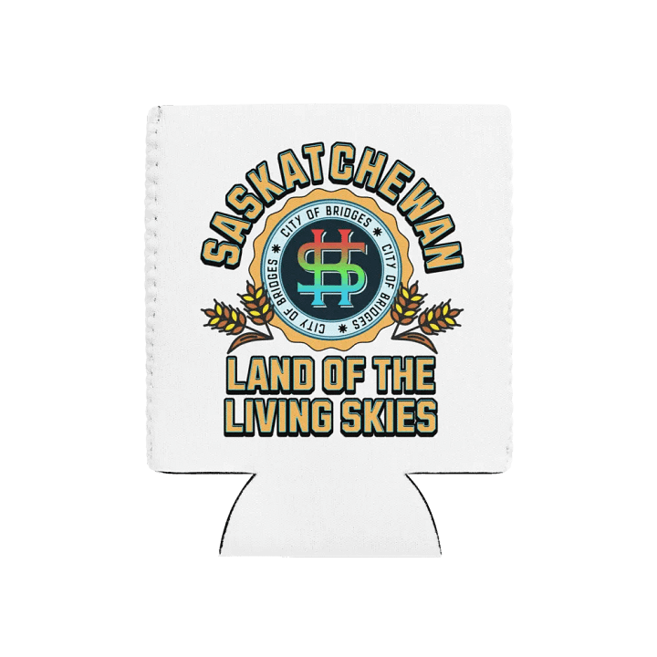 Saskatchewan Land Of The Living Skies Skyline Can Cooler product image (1)