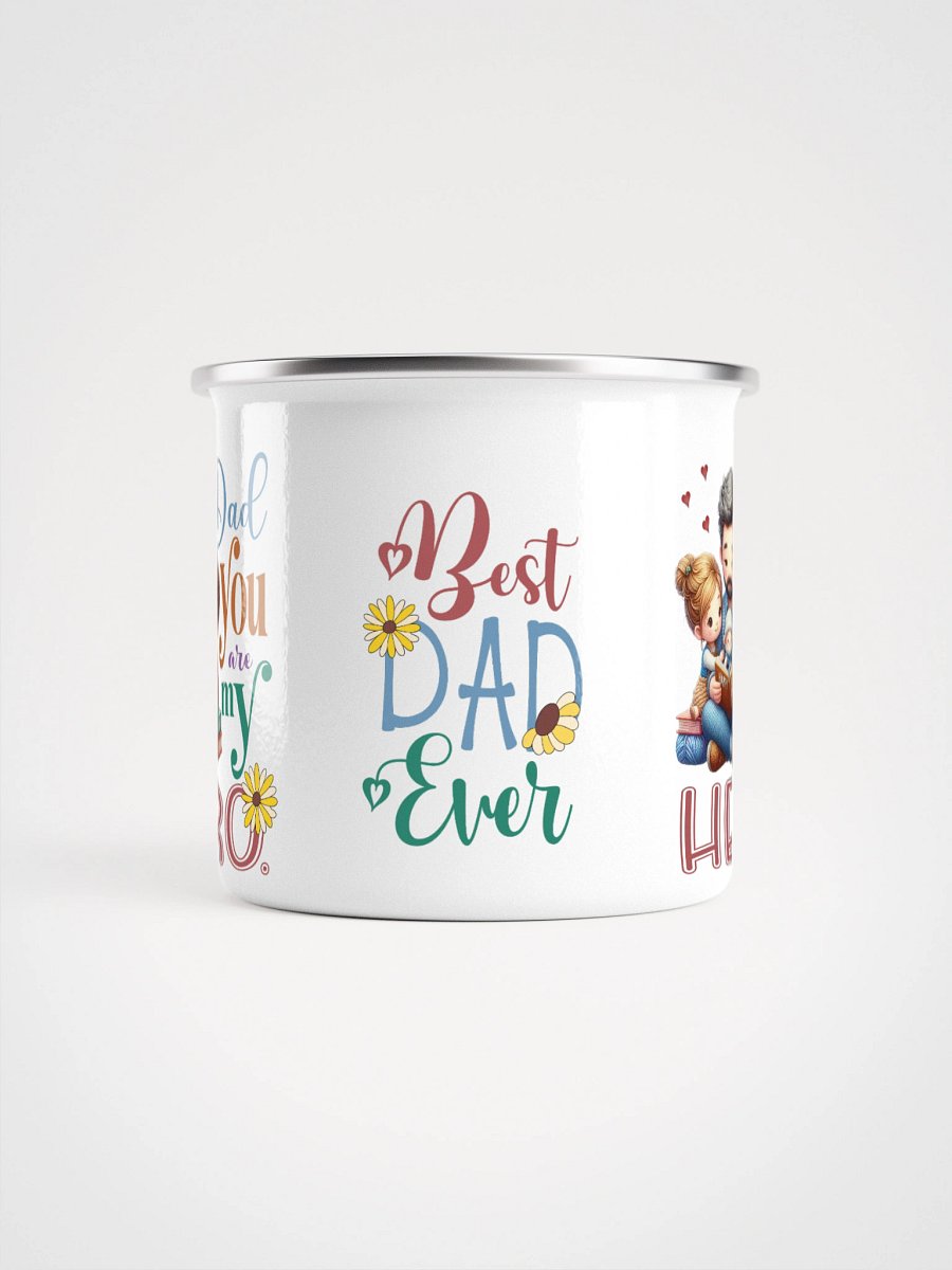 Dad You are my Hero Enamel Camping Mug product image (2)