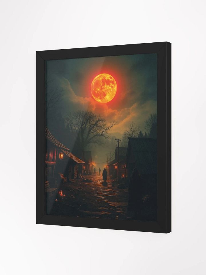 Moonlit Village Night Framed Print product image (12)