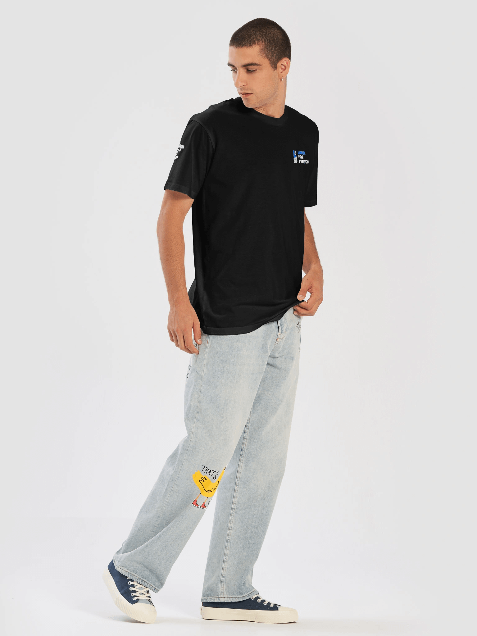 L4E Premium Tee: Dark Mode Aqua product image (5)