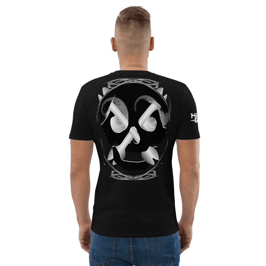 Skull and Bones Inside Design and Smoke in eye's - Organic Cotton T-Shirt product image (5)