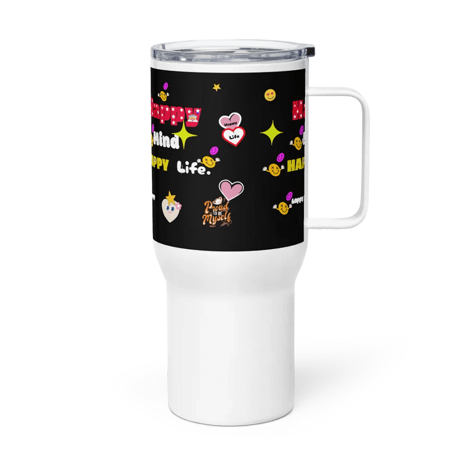 Happy Mind, Happy Life Travel Mug product image (3)