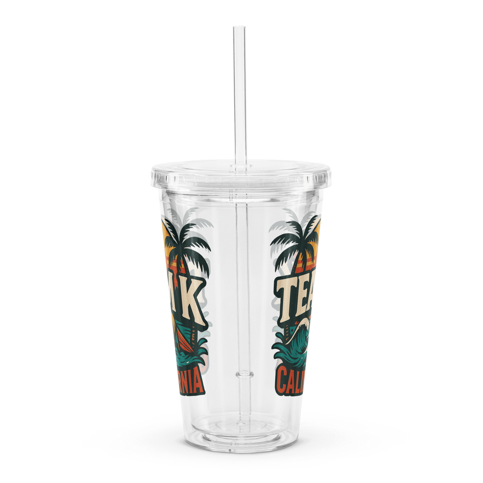 TEAM K CALIFORNIA Clear Plastic Tumbler product image (4)