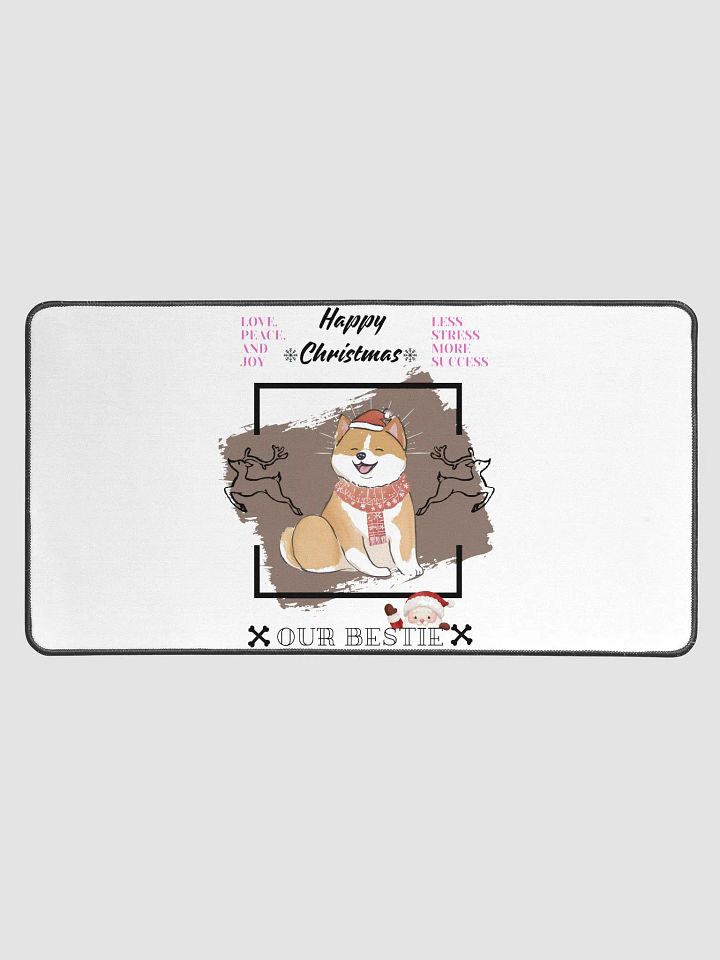 Santa Shiba Inu Desk Mat product image (1)