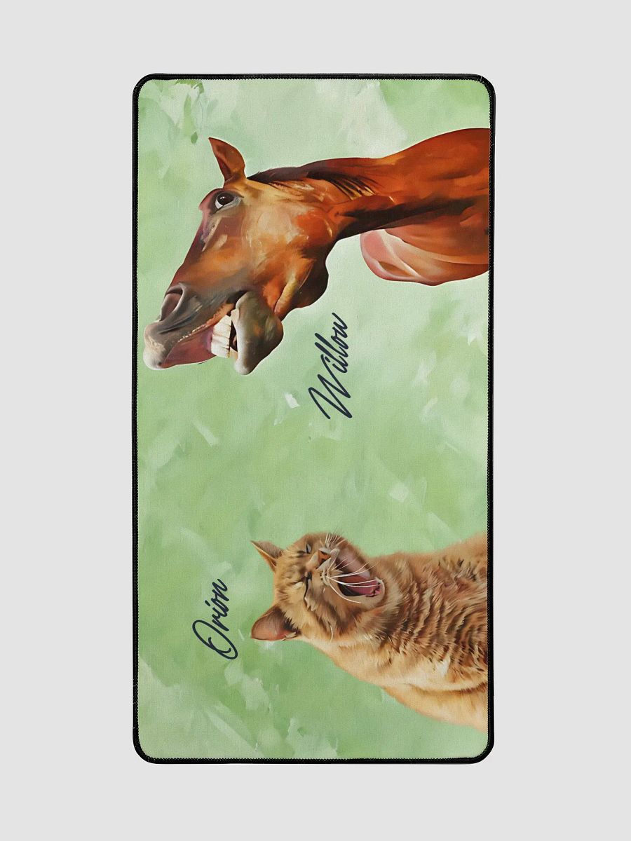 YOUR BEST FRIENDS! / DESK MAT WITH PERSONALIZED NAME / 15,5" x 31,5" product image (3)