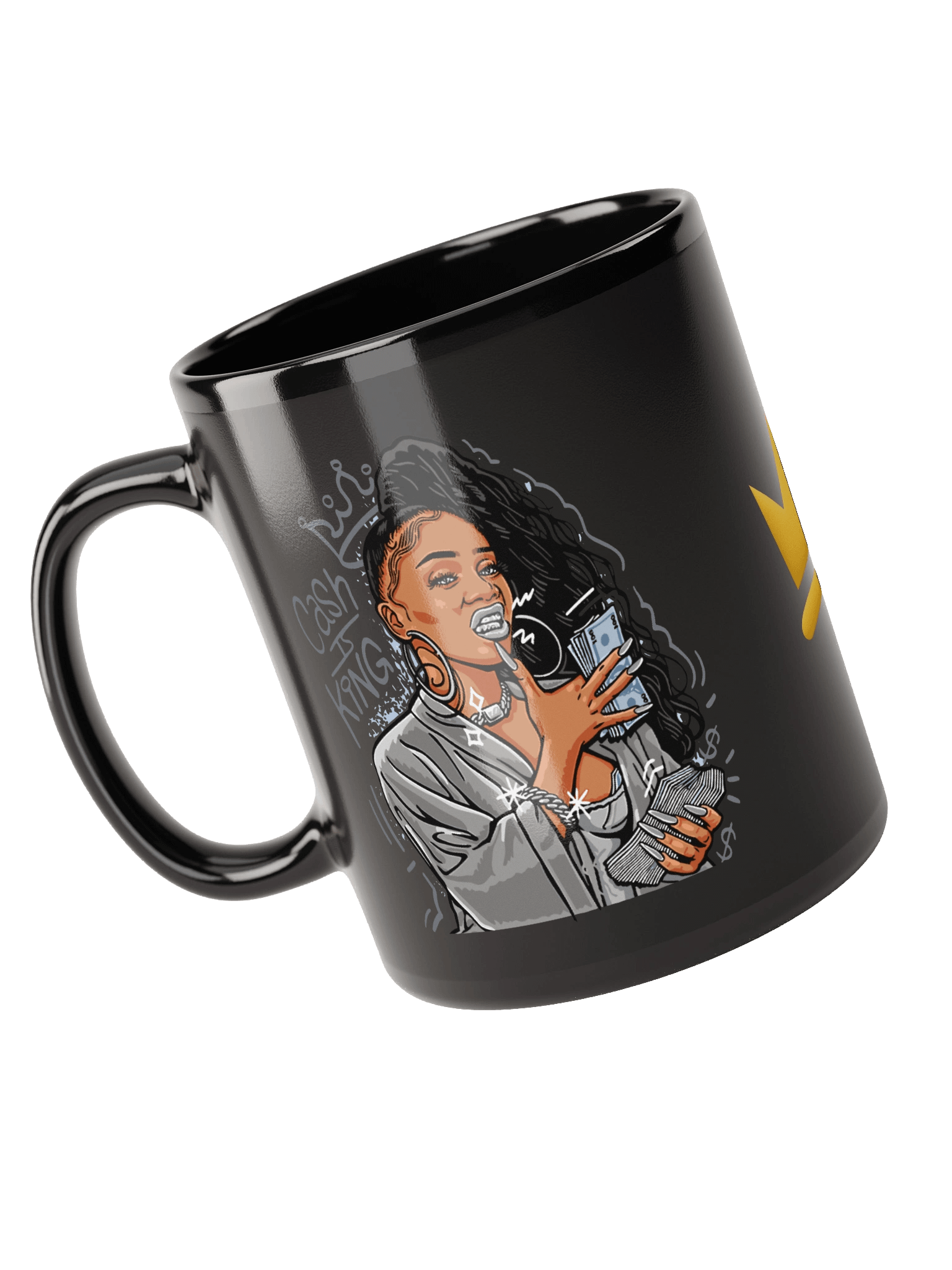 Royal Crown Black Mug product image (3)