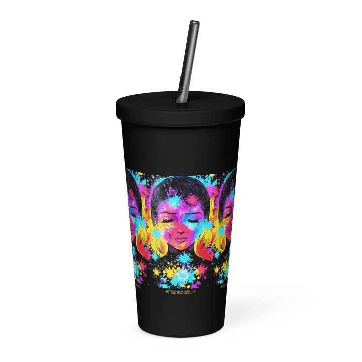 Migraines, Ocular Starbursts, Black Tumbler product image (1)