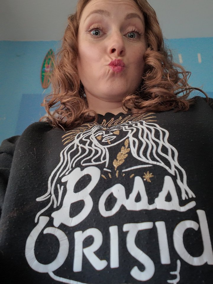 Boss Brigid ☘️ Classic Crewneck Sweatshirt in Black product image (2)