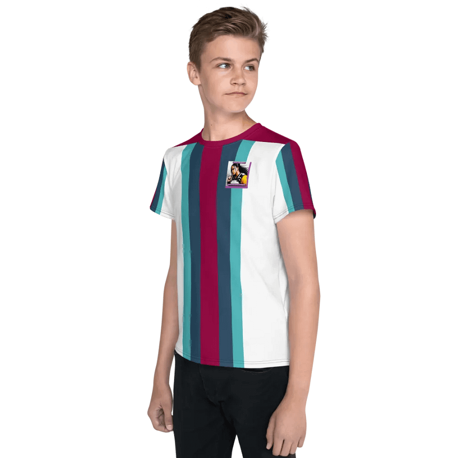 Vibrant Stripes Youth T-Shirt product image (4)