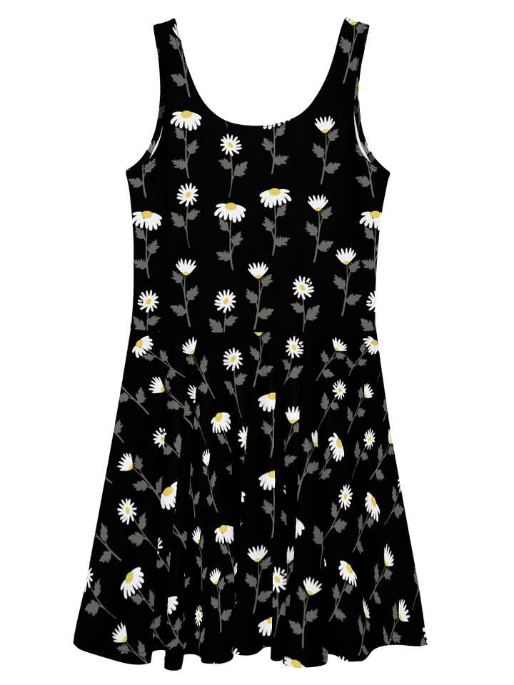 Nature's Palette: Floral Skater Dress in Earthy Tones product image (2)