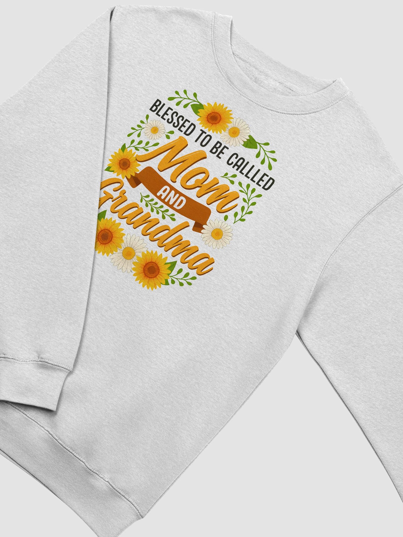 Blessed to Be Called Mom and Grandma Sweatshirt – Cozy Floral Gift for Moms & Grandmas product image (2)