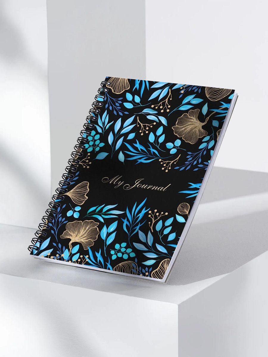 Golden Botanical Spiral Notebook product image (3)