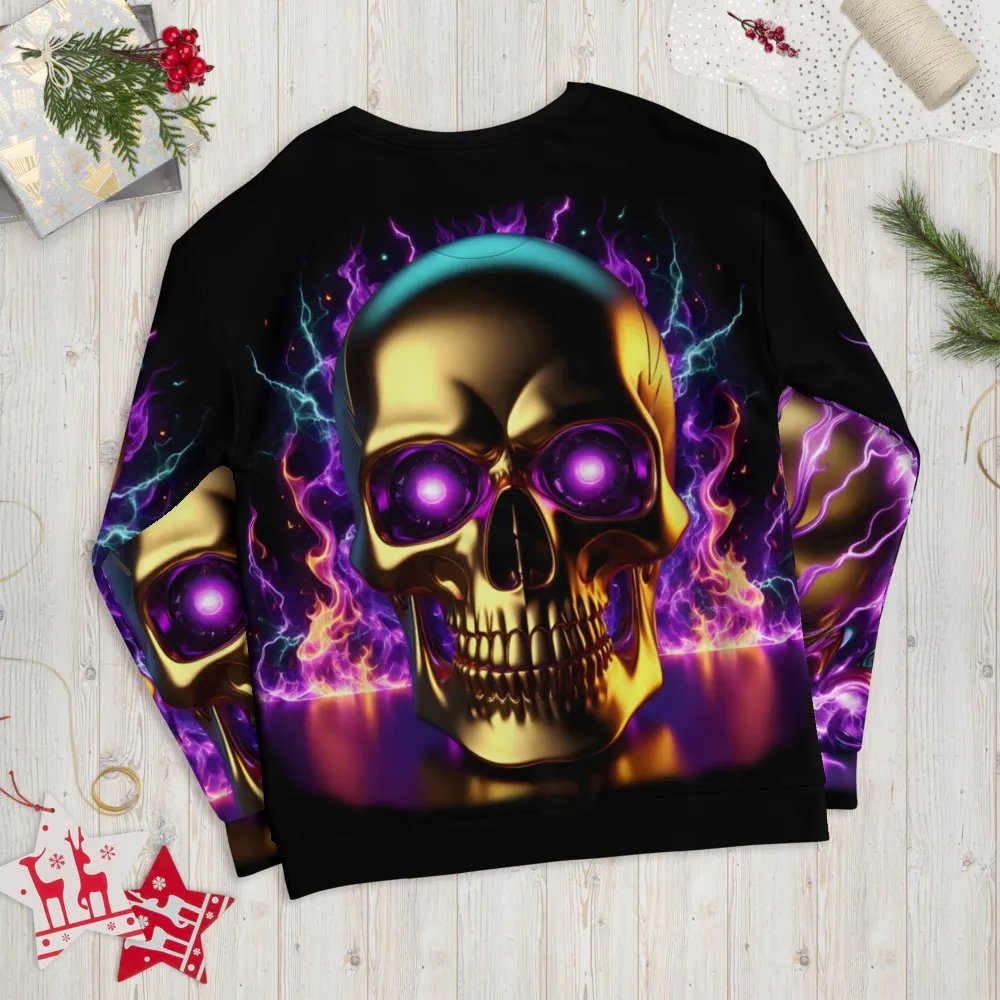 Ethereal Golden Skull - Unisex Sweatshirt #11 product image (11)