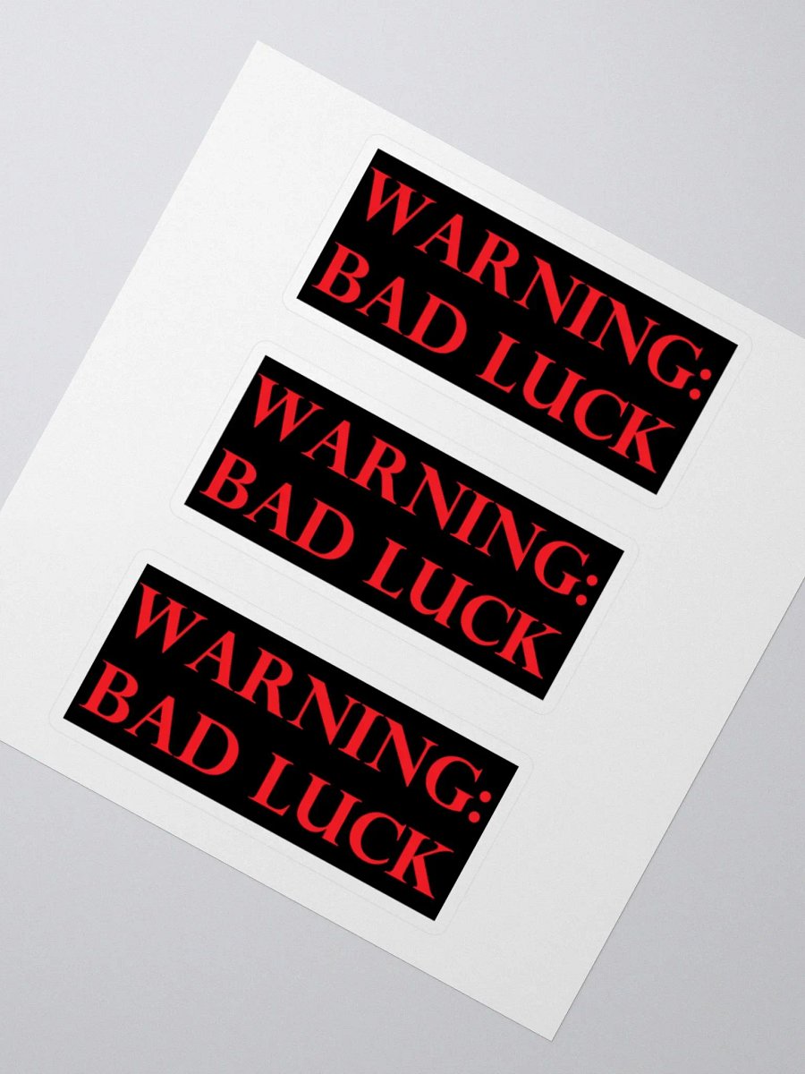 Bad Luck Warning Stickers product image (2)