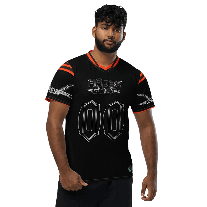Dieter - Black - Recycled Unisex Sports Jersey - Black HApex Gear Black Logo product image (1)