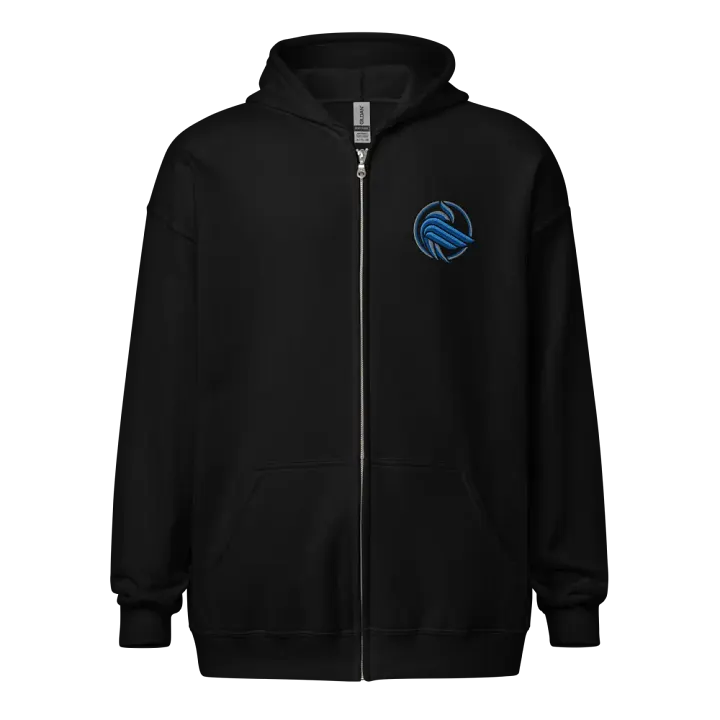Sparrow coin embroidered zip up hoodie product image (1)