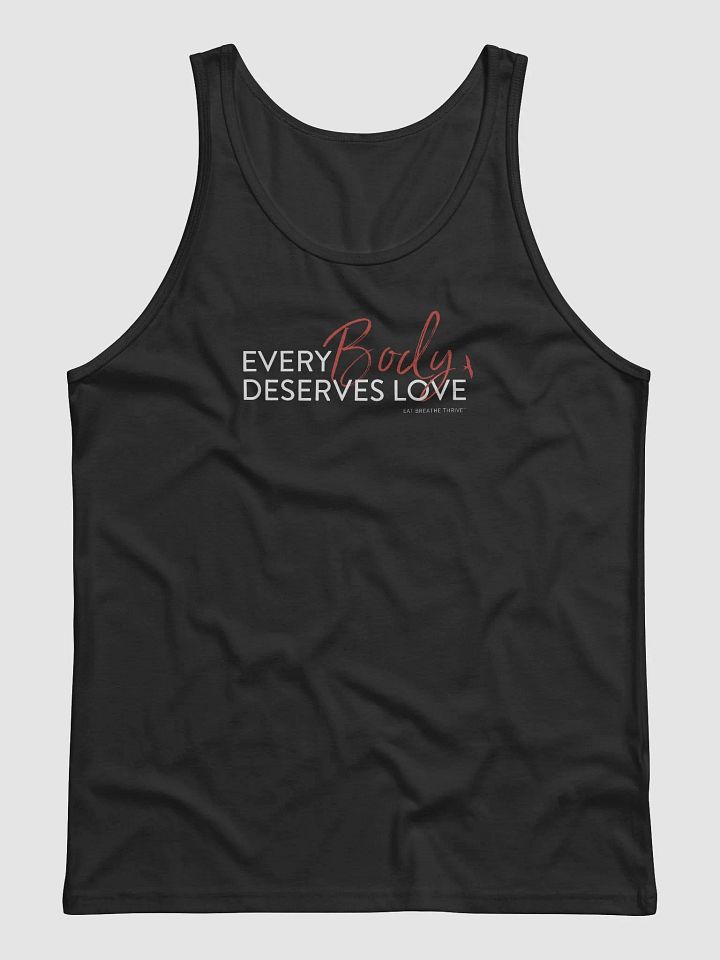 Every Body Deserves Love | black tank product image (1)