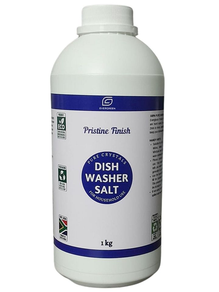 Evergreen Pristine Finish Dishwasher Salt 1kg fulfilled by Takealot product image (1)