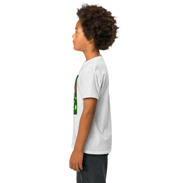 Mickey and Minnie mouse green style (art by Dina R.) acrylic painting picture - Gildan Youth Sports Tee product image (33)