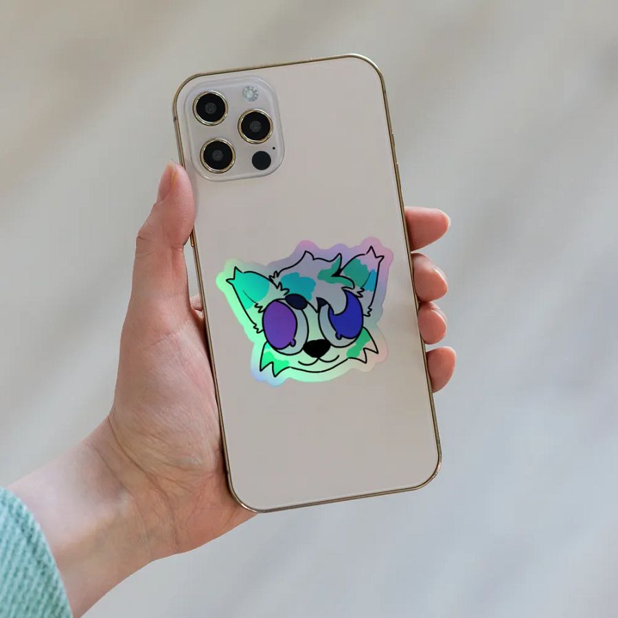 Fisk No Thoughts Holographic Sticker product image (8)