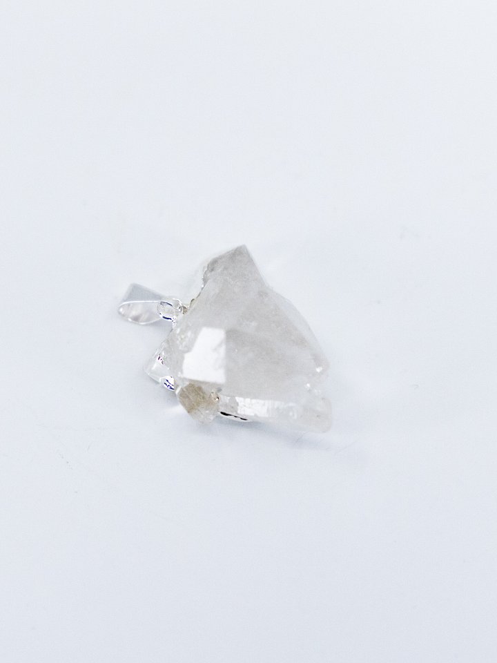 Clear Quartz Cluster Pendant with Silver product image (1)