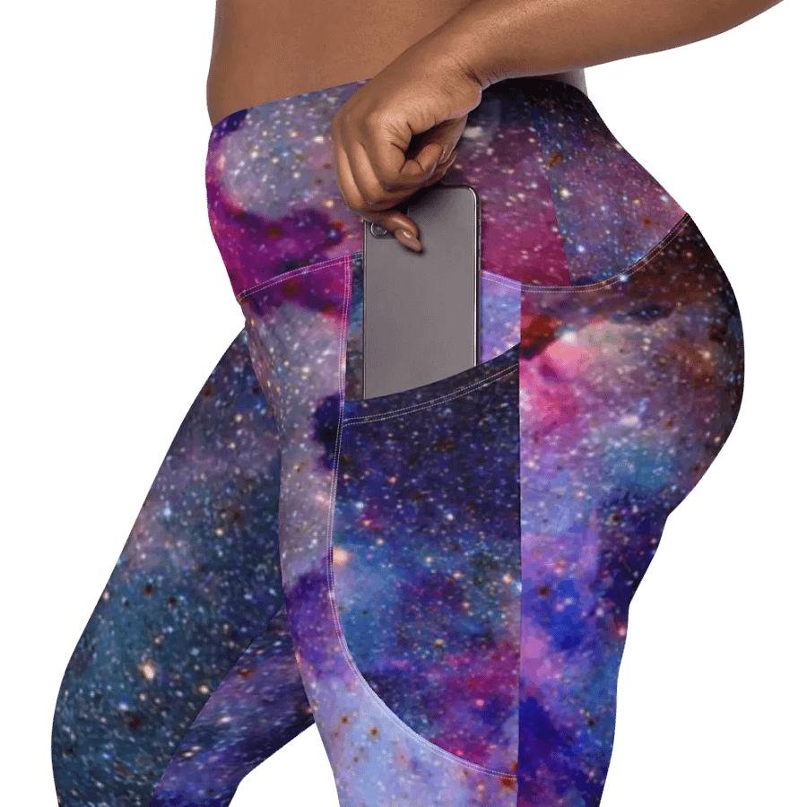 Leggings mit Allover-Print und Taschen, Galaxy1 product image (9)