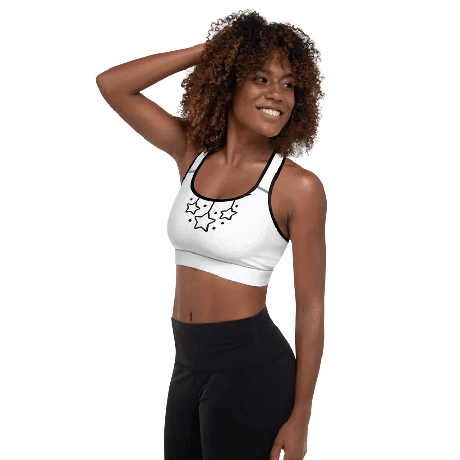 All-Over Print Padded Sports Bra product image (3)
