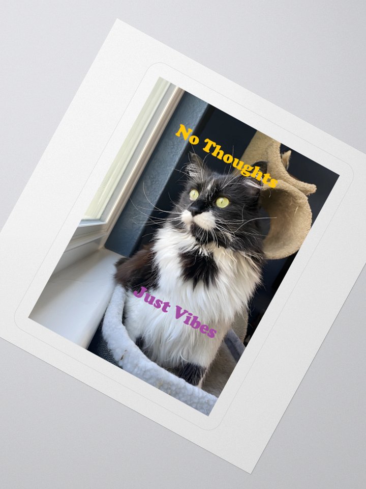 No Thoughts Sticker product image (5)