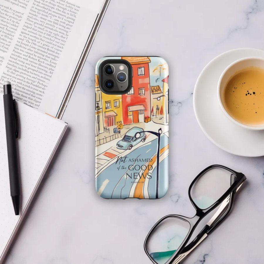 'Not Ashamed of the Good News' Town Village iPhone Tough Case product image (6)