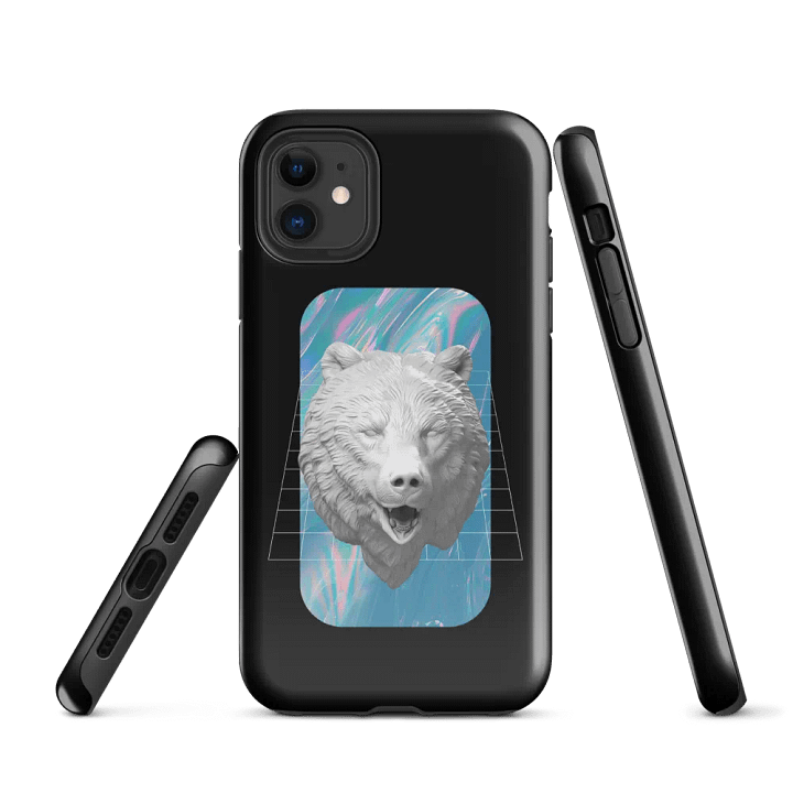 Holographic Bear Tough Case for iPhone product image (1)