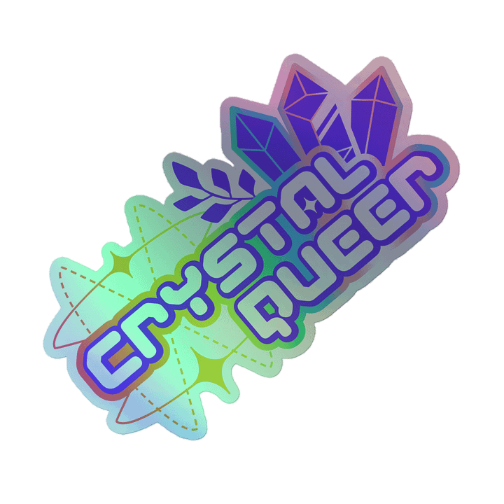 CRYSTAL QUEER HOLOGRAPHIC STICKER product image (1)
