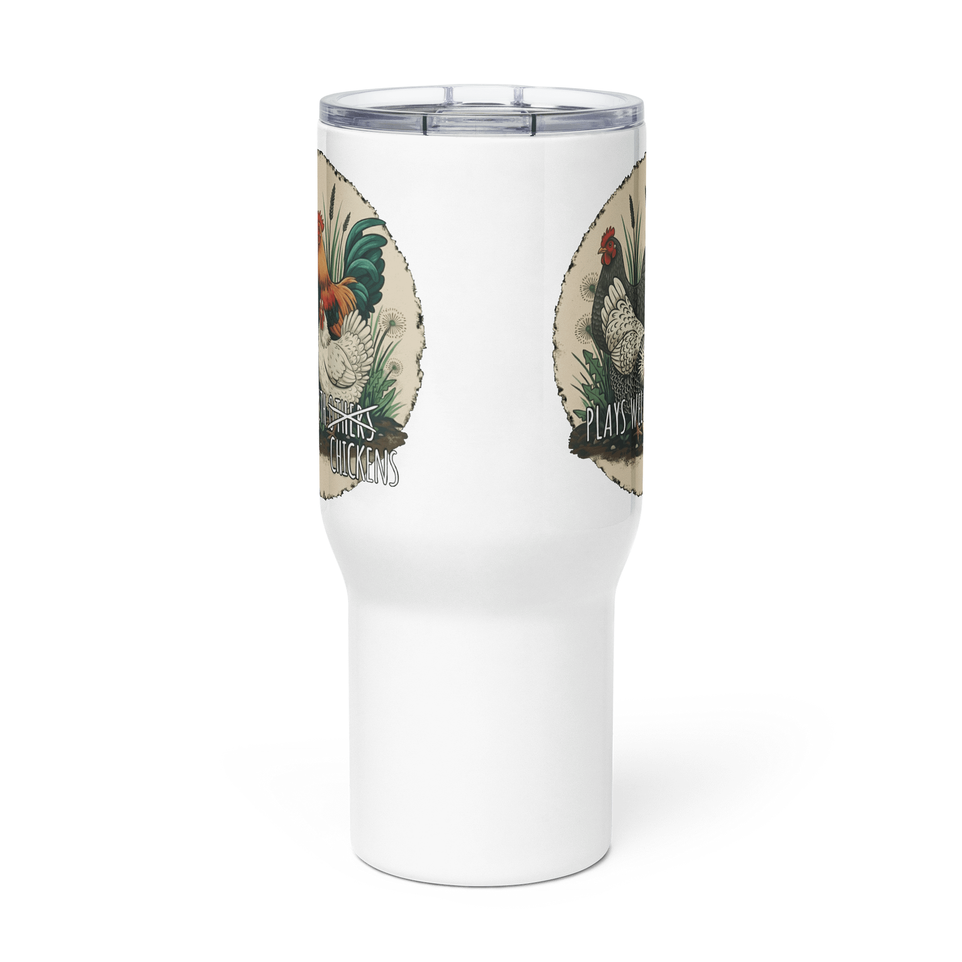 Plays Well With Chickens - Travel Mug product image (2)
