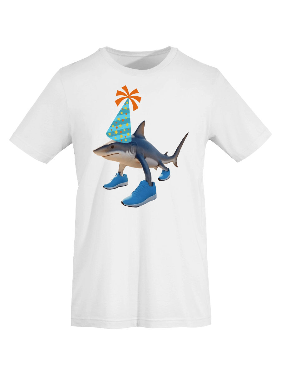 Tralalero Tralala Shark Birthday Hat T-Shirt product image (4)