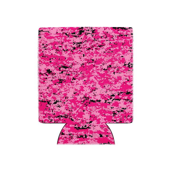 Pixel Pink Camo Coozie Can Cooler product image (1)