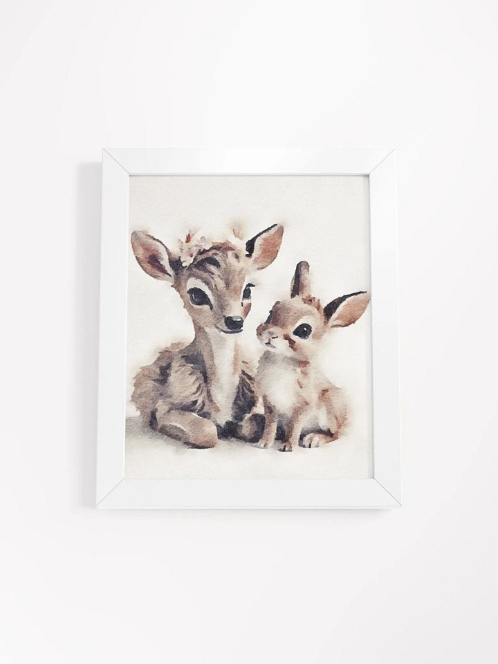 Fawn and Bunny Companions Watercolor Print product image (20)