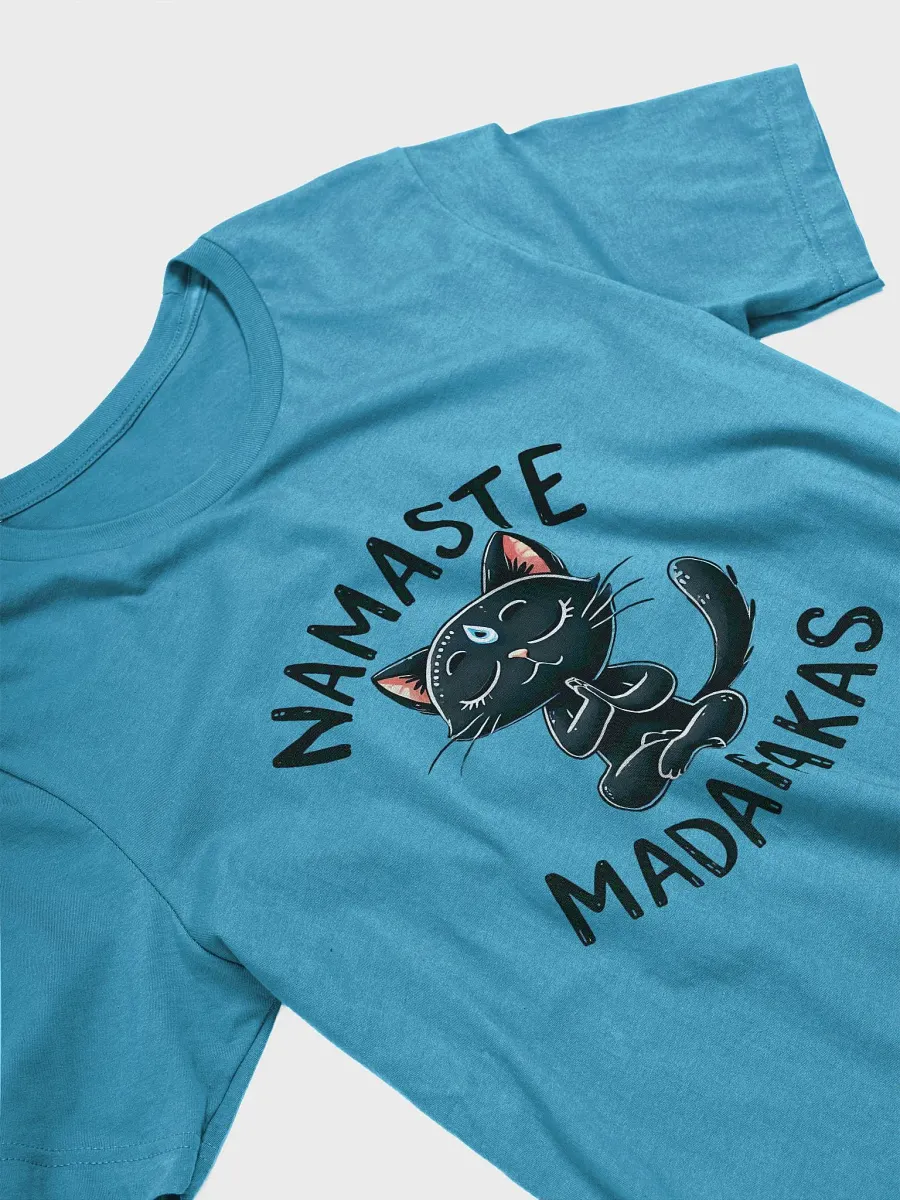 Namaste Madafakas Funny Yoga Cat T-Shirt product image (2)