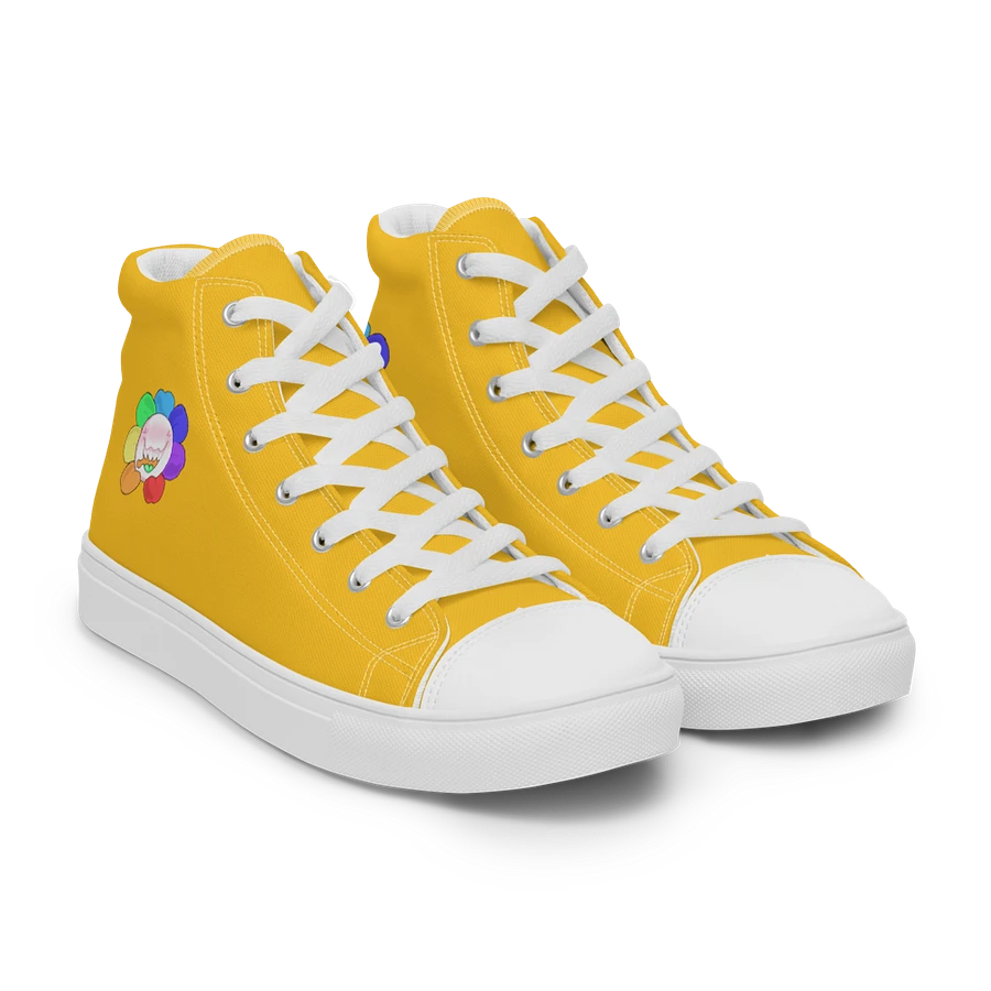 Yellow and White Flower Sneakers product image (27)