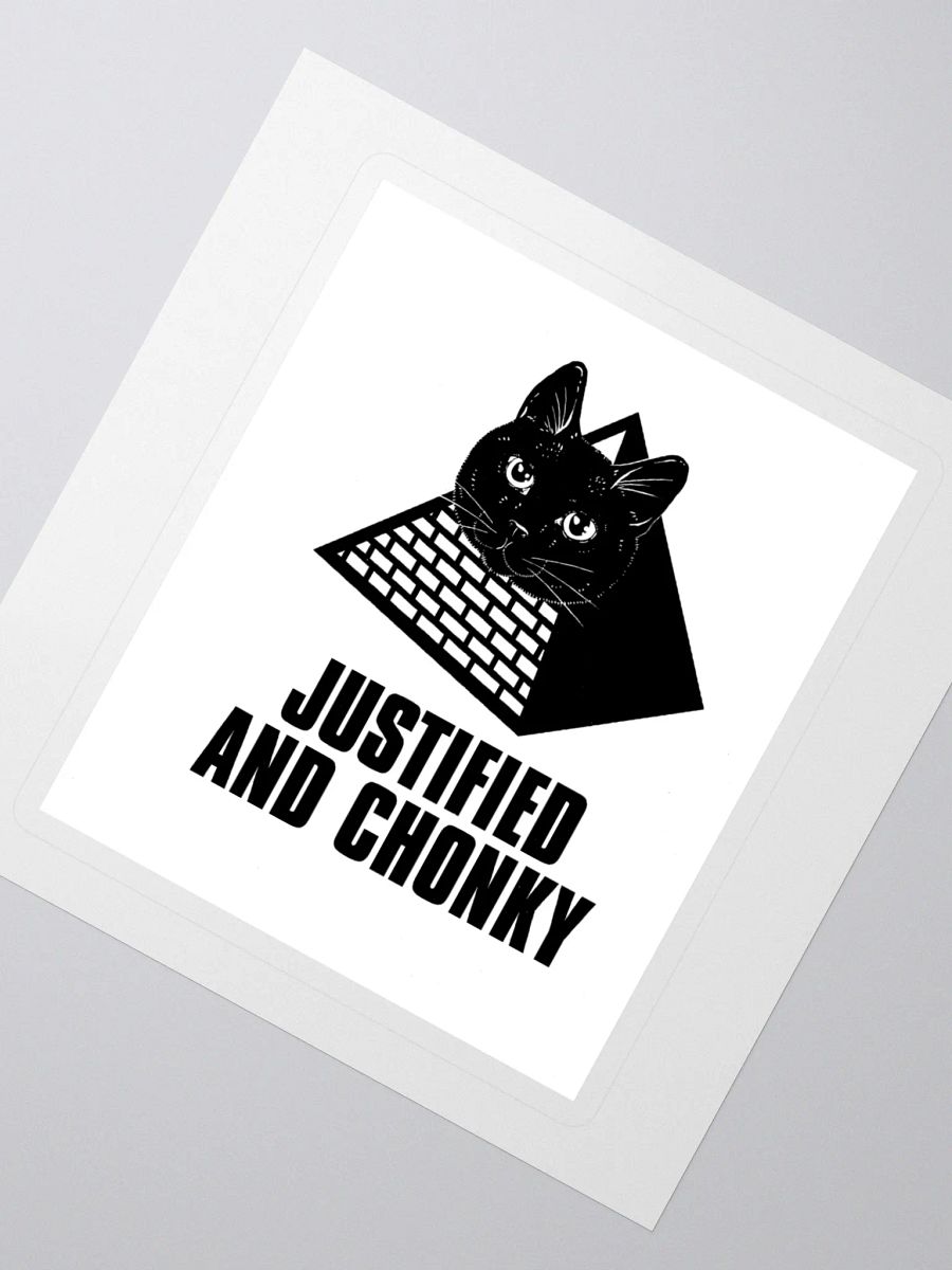 DJ STRIGOI JUSTIFIED & CHONKY STICKER product image (2)