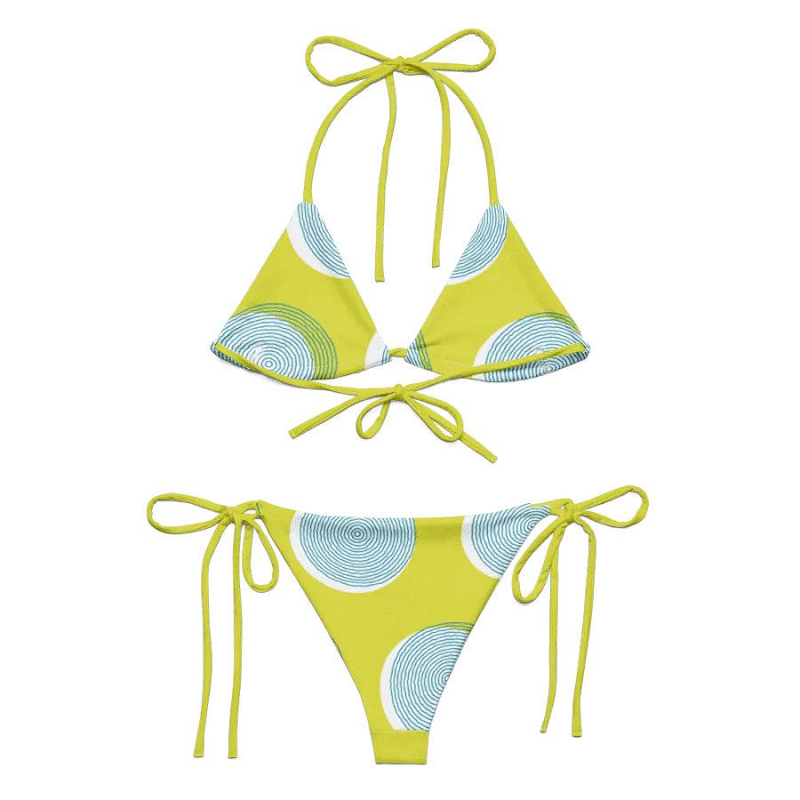 All-Over Print String Bikini - Lemon Green product image (4)