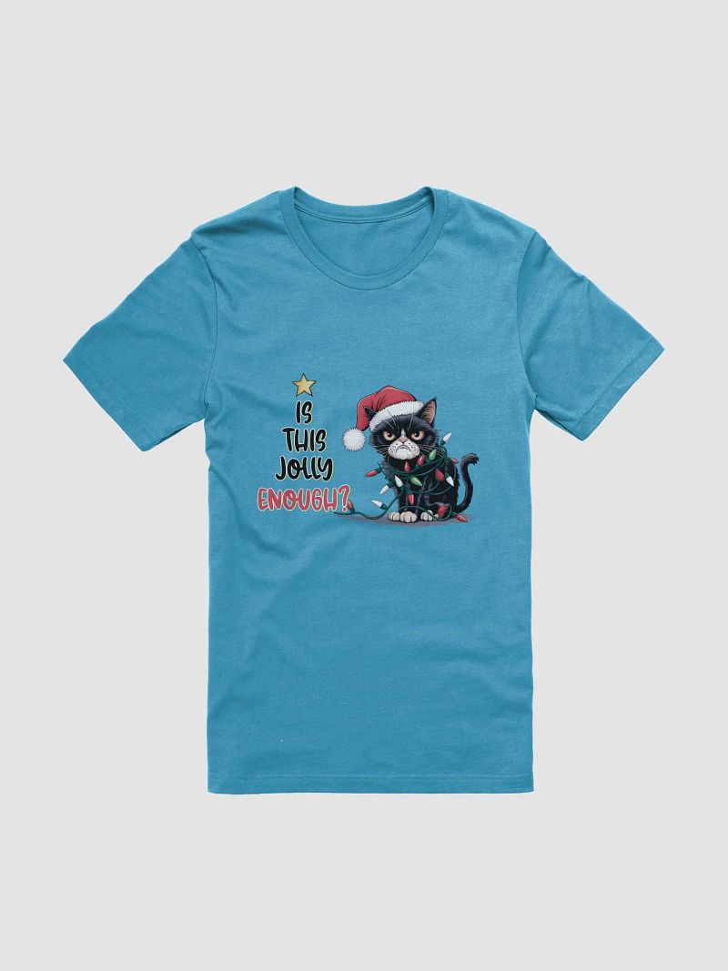 Is This Jolly Enough? Grumpy Cat Christmas T-Shirt - Funny Holiday Design