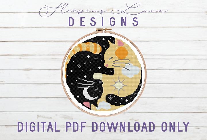 Luna and Apollo - Cross Stitch Pattern product image (2)