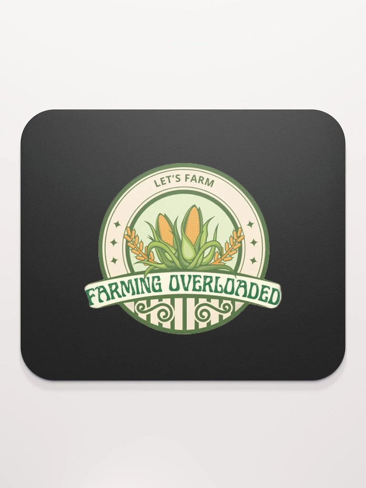 Farming Overloaded Black Classic Mouse Pad product image (2)