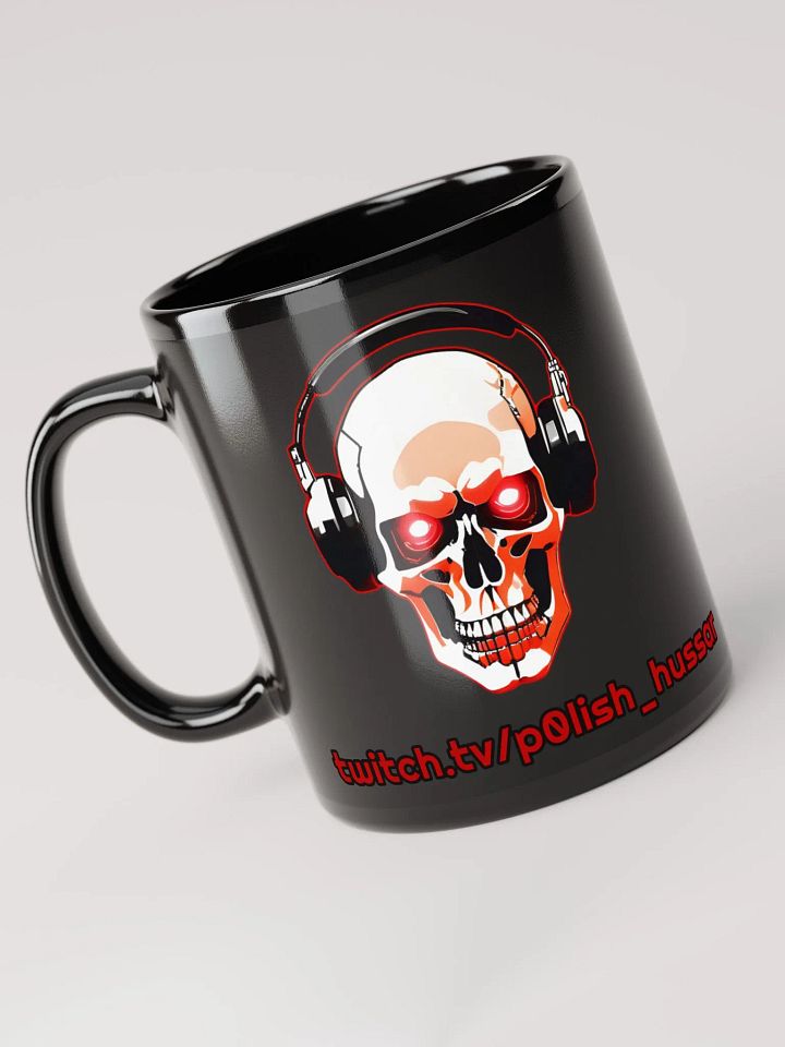 Channel Emote Mug: Skull DJ & Evil Smile 11oz product image (1)