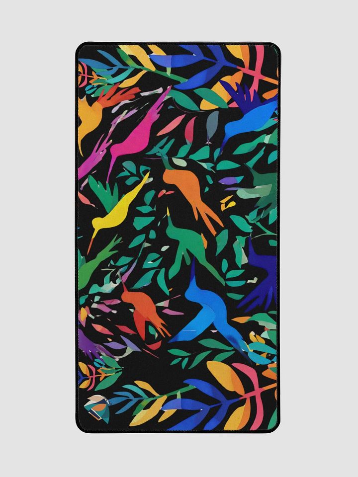 Matisse inpired hummingbird desk mat product image (2)
